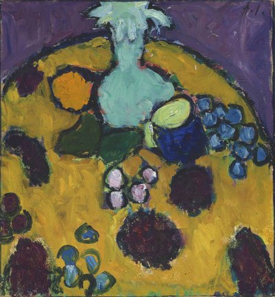 Still Life with Embroidered Cloth by Alexej von Jawlensky